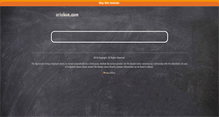 Desktop Screenshot of crickee.com